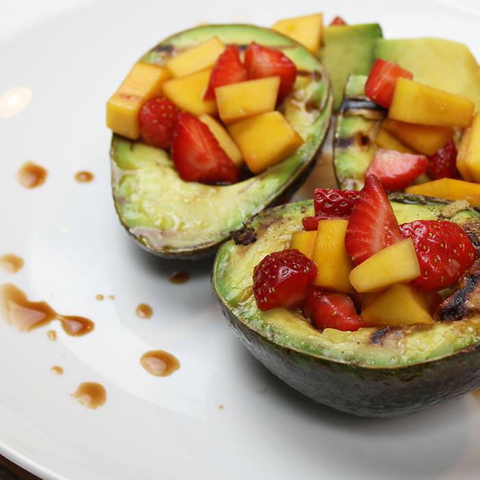 Grilled Avocado with Fruit Salsa